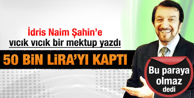 Sezen Cumhur Önal'dan Şahin'e mektup