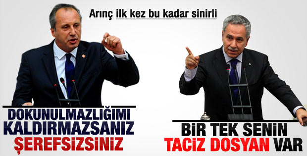 Muharrem İnce'den Bülent Arınç'a: Şerefsizsiniz