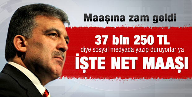 Gül'ün maaşına zam