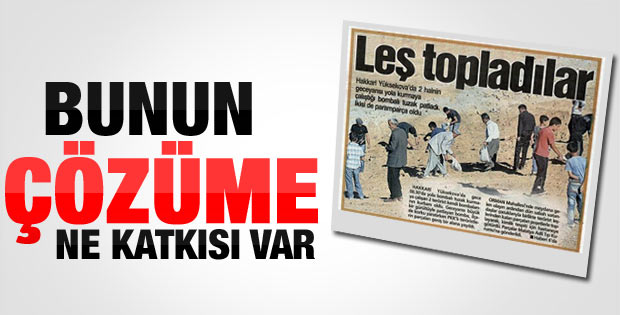 Takvim ve Güneş gazetelerinin leş topladılar haberi