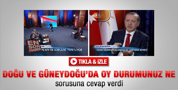 Akyol Erdoğan'a Güneydoğu'daki oy oranlarını sordu