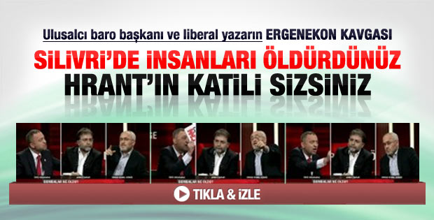 Canlı yayında Ergenekon ve Hrant Dink kavgası
