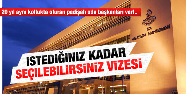 Anayasa Mahkemesi başkanların önünü açtı