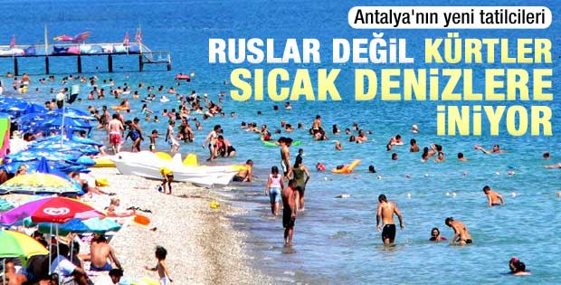 Iraklı Kürtler Antalya'ya akın etti