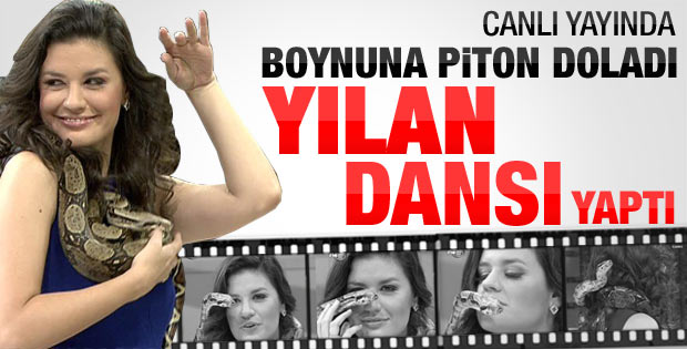Oylum Talu'dan canlı yayında yılan dansı