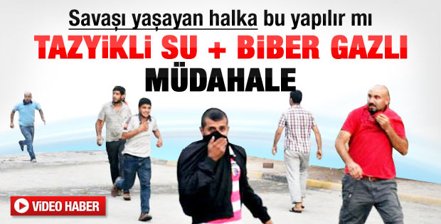 Akçakale'deki kaymakamlık protestosuna polis müdahalesi
