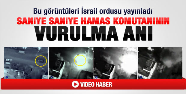 Hamas komutanı böyle vuruldu - Video