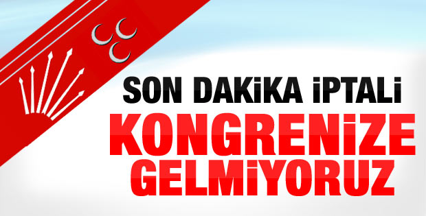 CHP: AK Parti kongresine gitmiyoruz