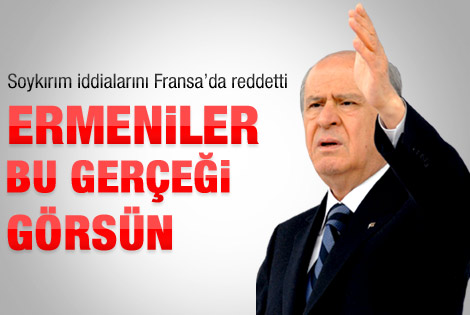 Soykırım iddialarını Fransa'da reddetti