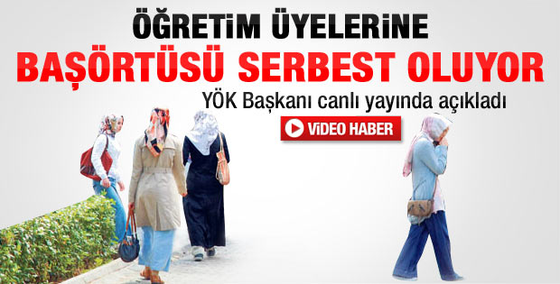 YÖK'ten başörtüsü adımı - Video