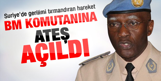 Suriye ordusu BM komutanına saldırdı