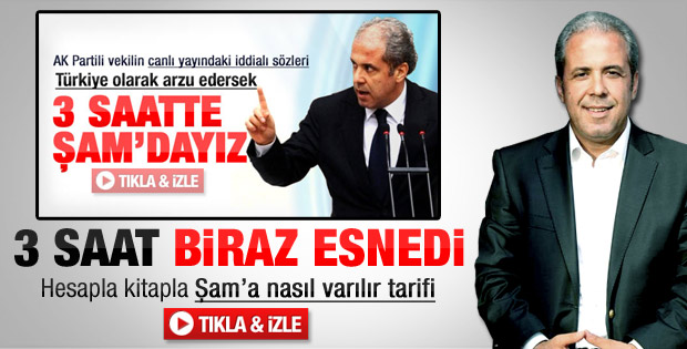 Şamil Tayyar: Akşam çayını Şam'da içebiliriz