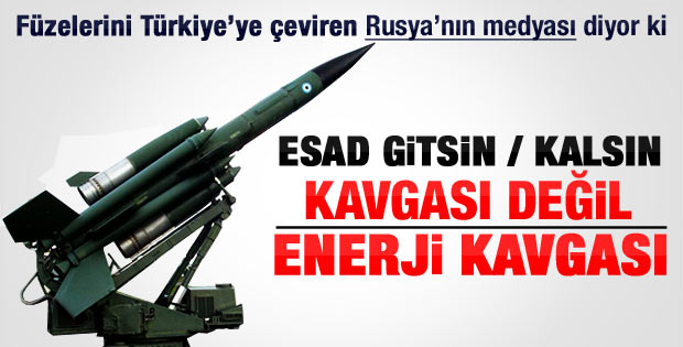 Rusya füzelerini Türkiye'ye yönlendirdi