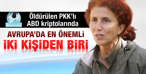 Öldürülen PKK'lı Sakine Cansız WikiLeaks belgelerinde