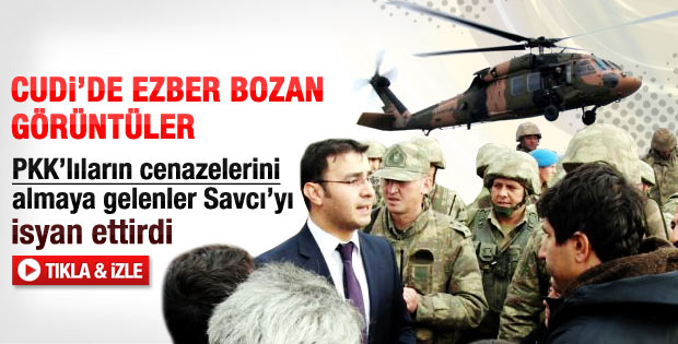 Savcı ve PKK cenazelerini almaya gelenlerin diyalogları