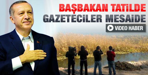 Basın mensuplarının Erdoğan nöbeti