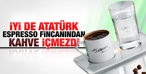 Atatürk imzalı espresso fincanları