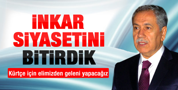 Arınç: 2009'dan beri anadilde yayın serbest