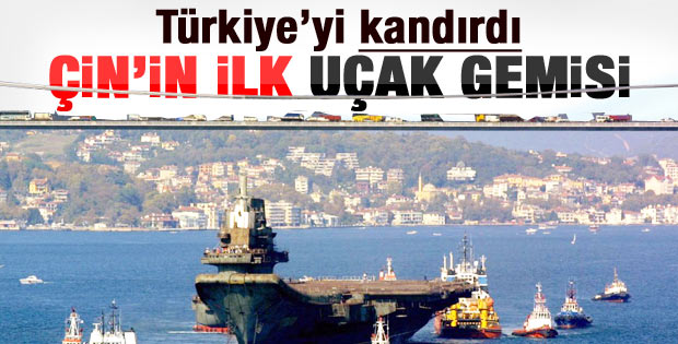 Çin boğazdan geçirdiği gemiyi savaş gemisi yaptı