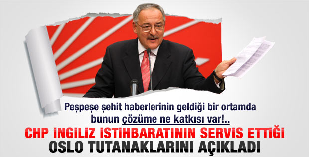 CHP Oslo Protokolü'nü açıkladı