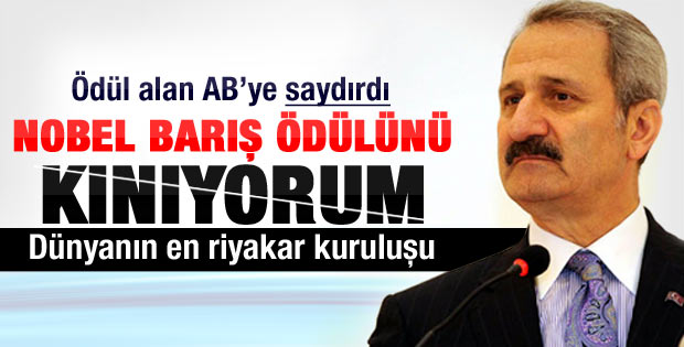 Çağlayan'dan Nobel alan AB'ye salvolar