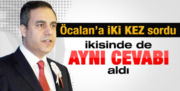 Hakan Fidan'ın Öcalan'a iki kez sorduğu soru