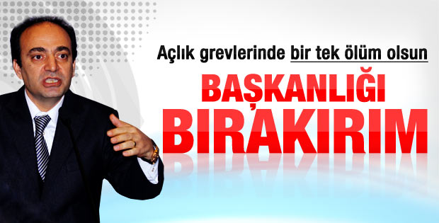 BDP'li Baydemir: Ölen olursa başkanlığı bırakırım