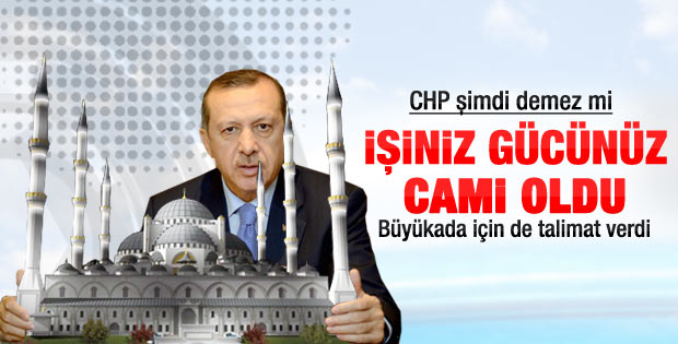 Başbakan Büyükada'ya cami yapılması talimatını verdi