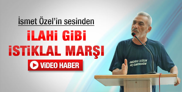 İsmet Özel İstiklal Marşı'nı ilahi şeklinde okudu