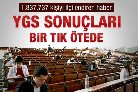 2012 YGS sınav sonuçları açıklandı