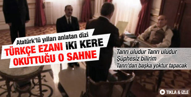 Yol Ayrımı dizisinde Türkçe ezan sahnesi