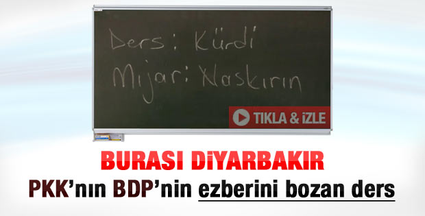 Canlı yayında Diyarbakır'da Kürtçe ders