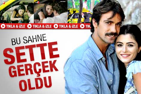Deniz ve İbrahim setteki otomobilde seviştiler