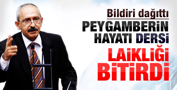 CHP: Peygamberin hayatı laikliği bitirdi