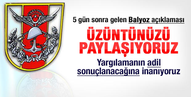 TSK'dan Balyoz açıklaması