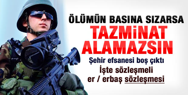 İşte Sözleşmeli Erler'in imzaladığı o metin