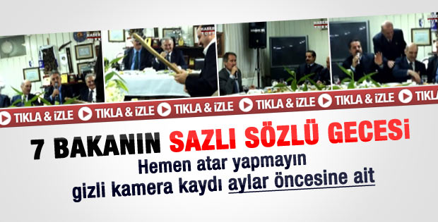Bakanların sazlı sözlü Türkü gecesi