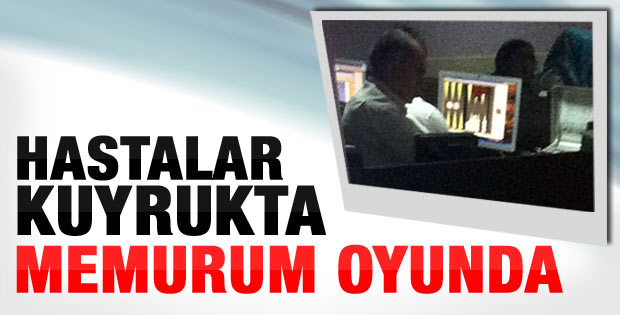 Devlet hastanesindeki memura bakın