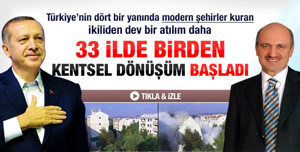33 ili kapsayan dönüşüm projesine Erdoğan start verdi
