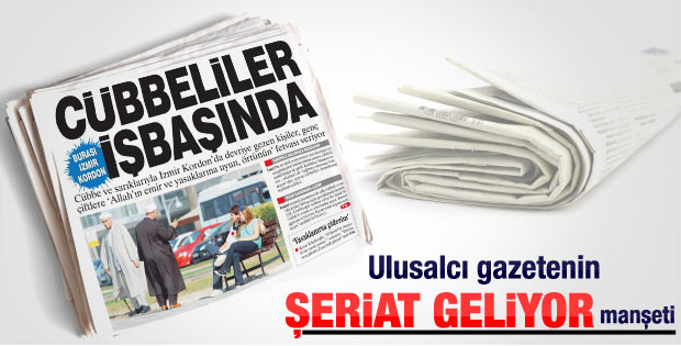İzmir Kordon'da gezen cübbelilerden örtünün uyarısı