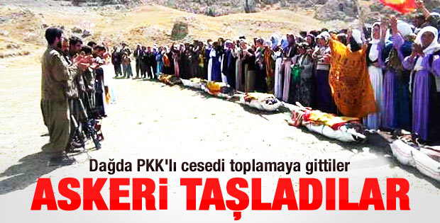 Öldürülen PKK'lıların cenazeleri böyle teslim edildi