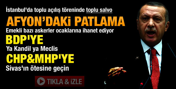 Erdoğan'ın açılış törenindeki konuşması