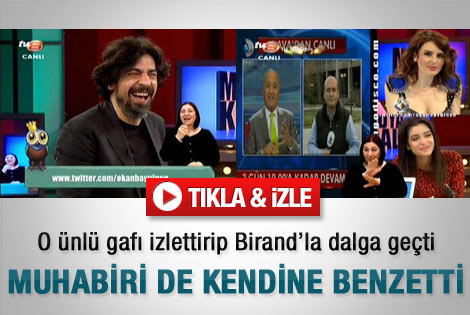Canlı yayında Birand'la dalga geçti - izle