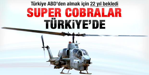 ABD 22 yıl sonra süper Cobra helikopterleri gönderdi