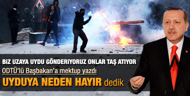 ODTÜ'lü öğrenciden Başbakan'a mektup