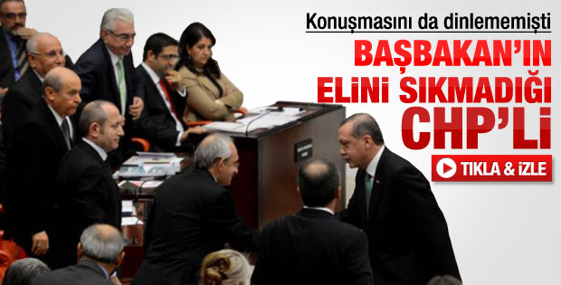 Başbakan Erdoğan Muharrem İnce'nin elini sıkmadı