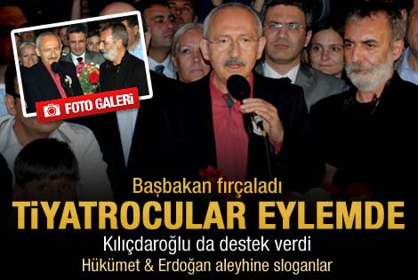 O sözler tiyatrocuları harekete geçirdi