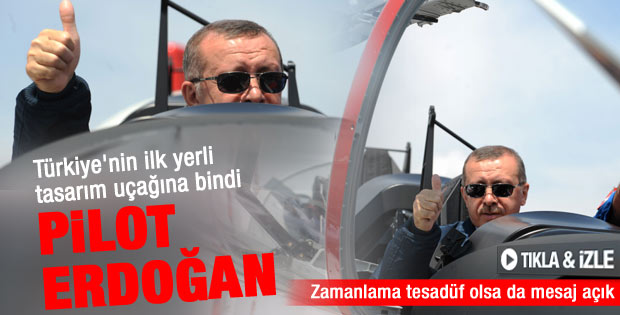 Erdoğan Hürkuş'un kokpitinde