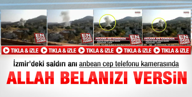 İzmir'deki saldırı anbean kamerada - Video