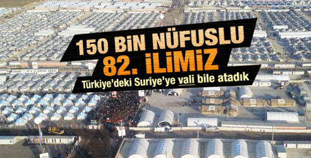 Türkiye'deki Suriye'ye vali atadık